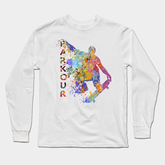 parkour Long Sleeve T-Shirt by Teeeshirt